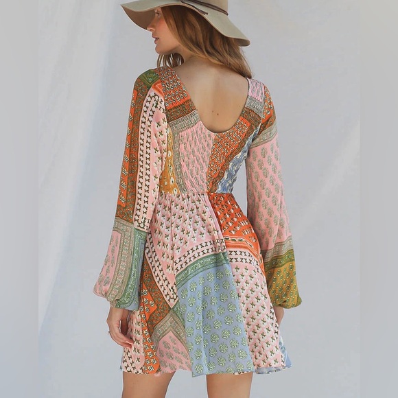 NWOT Jen’s Pirate Booty Hyde Patchwork Mini Dress - Picture 3 of 6